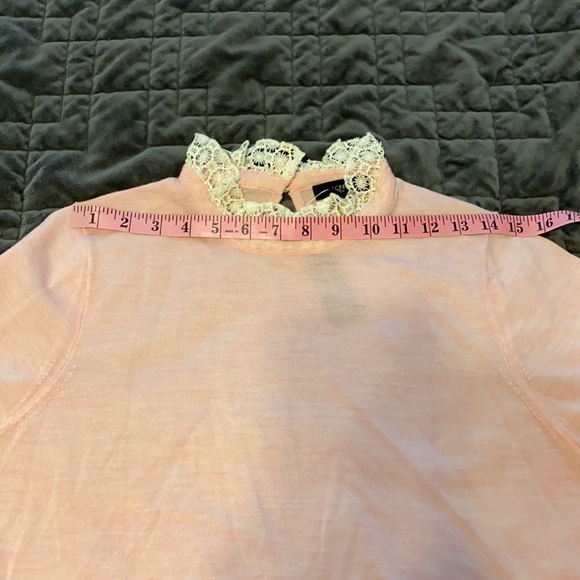 J. Crew Tippi sweater with lace collar size M - Picture 10 of 12
